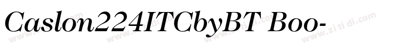 Caslon224ITCbyBT Boo字体转换